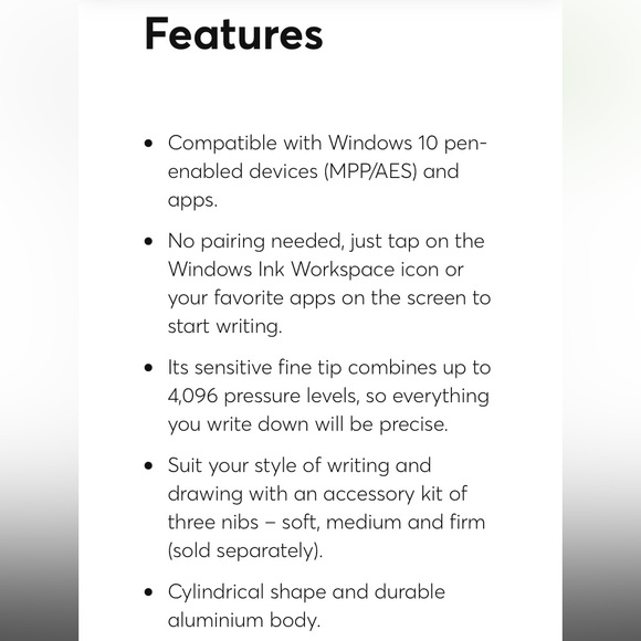 Bamboo Ink Smart Stylus by Wacom for Windows & Android NEW! NWT! NIB! - Picture 6 of 11